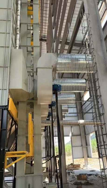 Zaden Tarwe Maïs Rijst Graan Dryer 70 ton/batch Capaciteit Warme lucht Temperatuur 60-130°C 16.603kw
