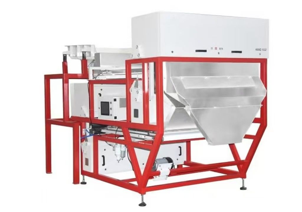 15 ton per uur Double-layer Crawler AI Deep Self-Learning Edamame Kleur Sorter