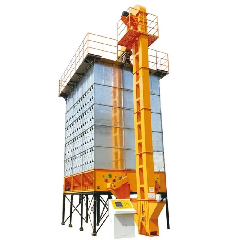 32 Ton per batch rijst, tarwe droger met lage temperatuur en dubbel luchtkanaal dubbel circulatiesysteem