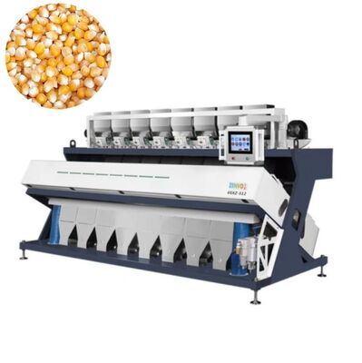 8-chute High-Resolution Cereal Grain Color Sorter, capaciteit voor maïs, tarwe, rijst en peulvruchten.